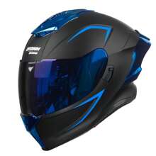 Crown Racing Kask motocyklowy z podwójnym daszkiem, odchylany, modułowy, otwarty, zatwierdzony przez DOT