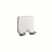 Punch Free Shaving Razor Holder, Men's Shaver Storage Hook, Wall Shelf Bathroom Razor Rack Wall Kitchen Accessories - 銀色 - 查看 1