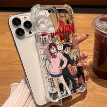 New Anime Dandadan Four-Corner Air Cushion Anti-Drop Transparent Case For IPhone 17 Air/16/15/14/13/12 Pro Max/17 16 15 14 Plus/11/X/Xs Max, Compatible With Samsung A14 A15 A16 A25 A26 A32 A35 A53 A54 A55 A56 MOTO G30/20/10/52/82/71/54/64/84 Soft Case Shockproof Protective Case Unisex - 無色 - 查看 2