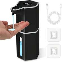 新款方形皂液器，创新设计带观察窗，提供液体和泡沫两种款式，壁挂式或台面式使用，统一Type-C USB充电，4档可调液体输出，适用于办公室、酒店、家庭和学校 - 新款 - 查看 21