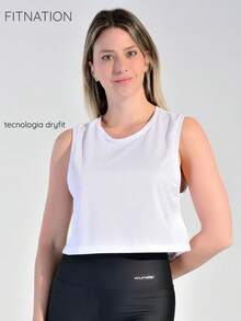 WOMEN'S CROPPED TANK TOP - trắng - Xem 1