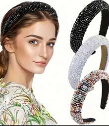 Pedraria Strass Luxo Begonia Tiara De Cabelo Feminina Cristal Colorida Barroco Com Glitter