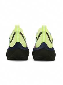 1 Pair Unisex Professional Competition Running Shoes, Small Whirlwind 3.0 Youth Sports Shoes For Training, Full-Length Carbon Plate Marathon Running Shoes With Wedge Heel And Lace-Up, Suitable For All Seasons - Black Colorful - View 6