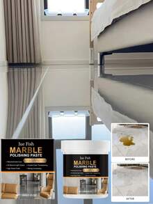 jakehoe 大理石抛光膏 适用于厨房石英台面划痕清洁瓷砖去污亮化护理（新旧款随机发） - 彩色 - 查看 6