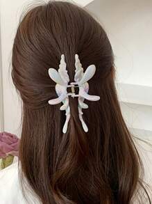 发夹 1 件海洋系列贝壳发爪夹，优雅的个性化发饰，适合休闲聚会、工作、旅行、海滩照片、服装搭配发饰、学校用品、大学秋季配饰