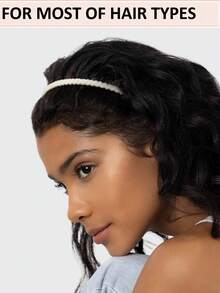 4 قطع شريط رأس للنساء لغسل الوجه مانع للانزلاق، شريط رأس بتصميم أسنان المشط، شريط رأس بتصميم موجي كاكسسوار شعر عصري