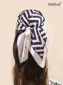 1pc Bandana Cashew Print Scarf, Headband, Neckerchief, Suitable For Daily Use