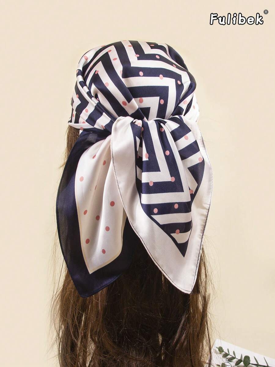 1pc Bandana Cashew Print Scarf, Headband, Neckerchief, Suitable For Daily Use