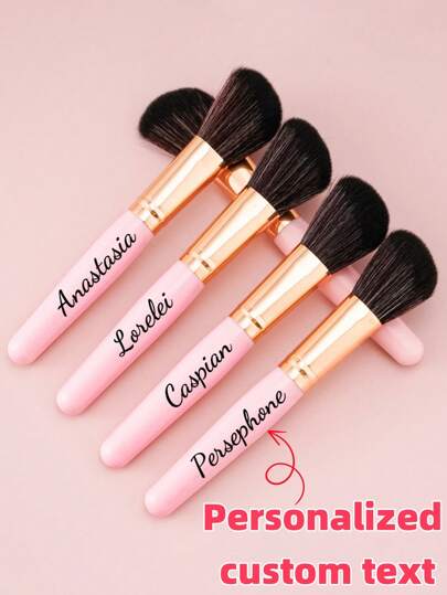 Personalized Custom Blush Brush Powder Brush Large Size Soft Portable Makeup Brush Beauty Tool