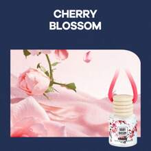 1件8ml汽车香薰吊坠空气清新剂汽车香薰吊坠，可爱车载空气扩散器，持久留香汽车空气清新剂，女士汽车清新剂，去除异味，不刺鼻，持久留香