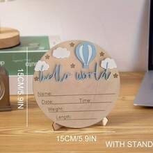 1 tấm biển báo mừng sinh em bé hình con bướm, bảng tên em bé bằng gỗ, đồ trang trí tiệc mừng em bé, đạo cụ chụp ảnh bé gái, đồ trang trí tiệc mừng em bé, quà tặng cho gia đình, quà tặng lễ Phục sinh cho tiệc mừng em bé, đồ dùng cho bé gái/bé trai - Khinh khí cầu nóng - Xem 3