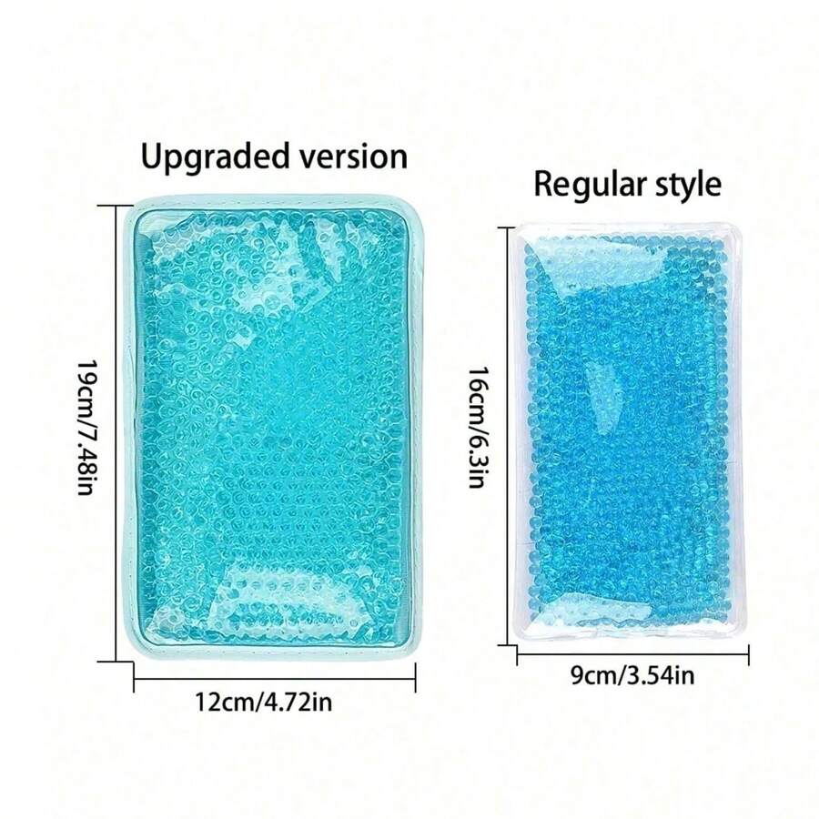 1pc Reusable Gel Ice Pack With Strap - Applicable For Knee, Back, Ankle Injuries - Cold/Hot Therapy Gel Bead Bag - Multicolor - View 1