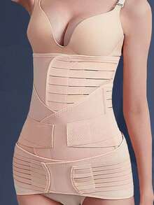 Bộ 3 chiếc nịt eo, Đai định hình eo thon gọn mạnh mẽ - Màu be - Xem 11