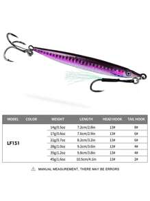 Sea Fishing Lure Iron Plate Bait, Quick Snap Barbed Hook For Boat Fishing Mackerel, Long Casting & Rapid Sinking Iron Plate Lead Fish