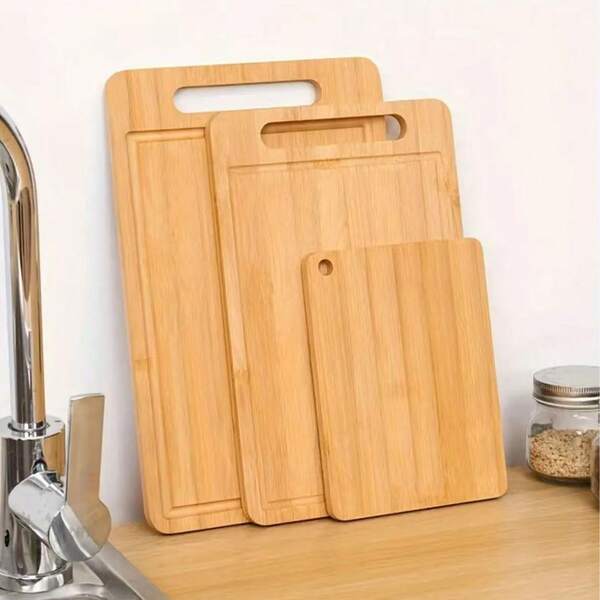 Thick Royal Crafted Bamboo Cutting Board - Kitchen Chopping Block With Juice Groove And Easy Grip Handle - Food Natural Wood - Suitable For Holidays: Halloween, St. Patrick's Day, Christmas, Easter, Thanksgiving