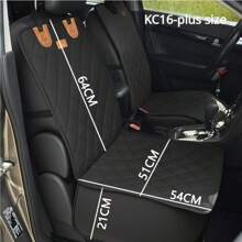 Cubierta de asiento de coche para mascotas de talla grande, protector de asiento delantero impermeable, para SUV, camioneta y sedán, sistema de confort de viaje para mascotas