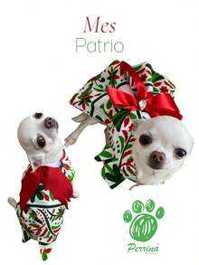 PERRINA DRESS FOR PETS, DOGS, OR CAT. SEPTEMBER 15, MEXICAN PATRIOTIC MONTH. ALL SIZES. - Multicolor - View 5