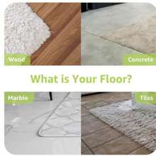 Cavise 12 Pcs Rug Tape, Non Slip Rug Pads Grippers For Hardwood Floors And Tiles, Reusable Carpet Tape For Area Rugs, Double-Sided Adhesive Rug Stickers Keep Corners Flat (Black)