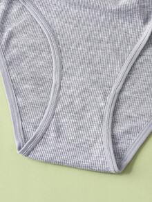 3 قطع مجموعة سوتيان وسروال للنساء بلون أحادي، بتصميم بسيط وعصري، لا سلكي مريح، ماص للصدمات وقوي، مناسب للرياضة اليومية المنزلية - متعدد الألوان - مشاهدة 7