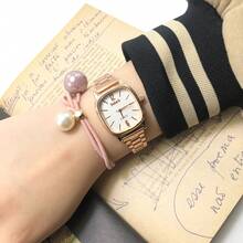 Elegant And Exquisite Women's Square Quartz Watch - Purple - View 3