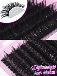 544/640 Stücke Wimpernbüschel D-Locken Einzelwimpern, mit Kleber und Versiegelung, Augenbrauenpinsel, Pinzette Set für Anfänger, weich und natürlich aussehende Kunstwimpern zum Vergrößern der Augen, dicke & natürlich flauschige DIY segmentierte Wimpern für verschiedene Augen-Make-up-Looks, Wimpern+Wimpernverlängerungs-Kleber+Pinzetten Set einfach zu verwenden, Starter-freundlich, flauschiger dichter Kunstwimpern-Set, geeignet für Alltag, Outdoor, Date, Augen-Make-up, Studenten Rückkehr zur Schule Geschenk Wimpernbüschel Set, Wimpern, Kunstwimpern