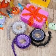 1 لفة 9.19 قدم شريط بريق متعدد الألوان لتزيين شجرة وحفلات عيد الميلاد والديكور الداخلي والخارجي للمناسبات العطلات