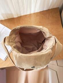 Ladies' Crossbody Bag Korean Version Retro Flip Cover Large Capacity Bow Design Casual Versatile Class Shoulder Bag Lightweight Commuting Backpack - Multicolor - View 9