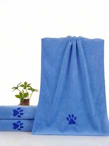 1PC Pet Towel Cat And Dog Shower Absorbent Szybkoschnący Nieplamiący Włosy Zagęszczony Ręcznik Dla Zwierząt Kot I Pies Prysznic Akcesoria, Najlepszy Prezent Urodzinowy Dla Zwierząt, Prezent Na Walentynki - Wielokolorowe - Zobacz 16