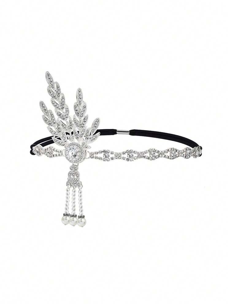 D EXCEED 1 件 1920 年代女士盖茨比头饰仿珍珠头饰 女式头饰 适合咆哮主题派对、婚礼、万圣节 - 彩色 - 查看 15