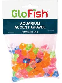 Grava decorativa GloFish para acuarios, gemas multicolores - Gemas multicolores. - Ver 1