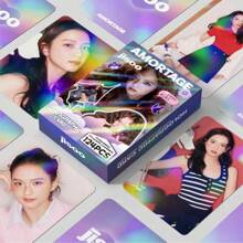 Kpop、粉丝周边商品，Rosie、Jennie、Jisoo、Lisa，Jump卡，BP全息卡/Lomo卡（卡片+贴纸），高级收藏卡，演唱会周边，送给朋友的最佳礼物 - 彩色 - 查看 7