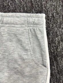 2条男士条纹直筒休闲裤，撞色纯色长裤，适合春秋季户外运动、健身、跑步和休闲旅行。 - 彩色 - 查看 4