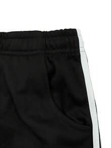 2条男士条纹直筒休闲裤，撞色纯色长裤，适合春秋季户外运动、健身、跑步和休闲旅行。 - 彩色 - 查看 11