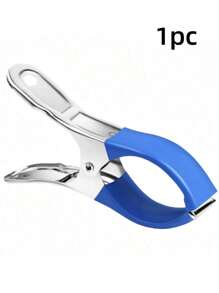 不锈钢夹子 - 防风大号被子夹、弹簧袜夹和裤子夹，用于晾晒被子和悬挂衣服 1/6 件耐用不锈钢泳池盖夹，带蓝色塑料手柄 - 重型防风弹簧夹，用于固定地面泳池盖和摄影、摄影夹 | 光滑金属夹 | 耐用塑料手柄