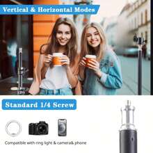 ZZPQVT 43, 63, 82 Inch Universal Projector Tripod Stand, Extendable Aluminum Alloy Support, Height Adjustable, 1/4 Inch Metal Ball Head, Suitable For LCD Projector, Camera And Mobile Phone - 59cm-160cm - View 13