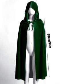 1 件小红帽披肩 - 亮红色涤纶派对披肩，35.43 英寸 - 非常适合万圣节、圣诞节、复活节、情人节等。多功能节日角色扮演披肩，万圣节女巫连帽披肩 - 彩色 - 查看 10