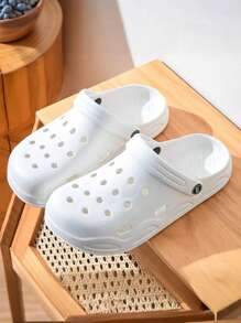 Leichte und atmungsaktive EVA Soft-Boden Slip-On Sandalen für Damen, geschlossene Zehe Outdoor Pantoffeln, rutschfeste Strandschuhe, Unisex