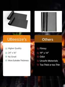 1/2/3/4 Packs Non-Stick Oven Liners – Heavy Duty, Reusable Mats For Electric & Gas Ovens – Heat Resistant, BPA & PFOA Free – Easy To Clean Oven Protectors, Dishwasher – Kitchen & BBQ Accessories