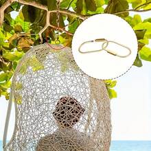 1 Piece Of Golden Brass Key Ring Screw Lock- Keychain Organizer For Handbags, Wallets, And Keys- Durable Bag Decoration For Outdoor And Daily Use, Suitable For Keychains In Bags - Gold - View 5