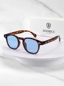 1副男女通用复古方形简约黑色时尚眼镜（适合驾驶、旅行、度假、休闲、户外活动、日常聚会） - 彩色 - 查看 12