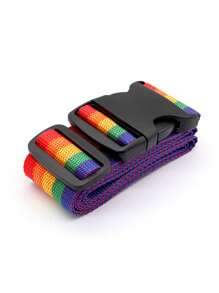 1 قطعة حزام أمتعة للسفر قابل للتعديل مع قفل بكلمة مرور، حزام تأمين أمتعة مضاد للسرقة، حزام تجميع الأمتعة مناسب للطلاب