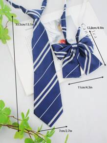 Um Conjunto de Gravatas e Gravatas Borboleta Fashionáveis e Personalizadas para Meninos e Meninas, Uniformes Escolares, Cosplay, Uso Casual Diário, Roupas de Festa, Gravatas, Gravatas Borboleta