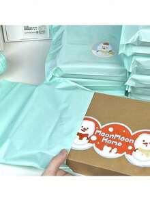 10 piezas de bolsas de embalaje de unicolor y resistentes, bolsa versátil para la escuela, la oficina, el envío y el regreso a la escuela - Multicolor - Ver 6