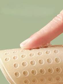 3 Pairs Of Lace Self-Adhesive Bras In Different Colors, Invisible Self-Adhesive Bras (With Free Transparent Shoulder Straps And 2 Breast Stickers), Backless Push-Up Bras, Reusable Silicone Covers, Nipple Bras - Multicolor - View 6