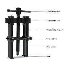 Herramienta extractora de rodamientos dedosmandíbulasdeacero al carbono, extractor de poleas de bomba ajustable, para Volante automotriz(6 pulgada) - Negro - Ver 3