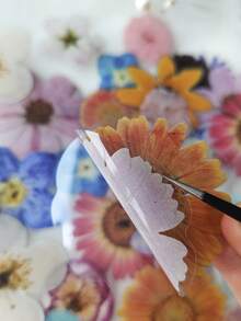 40pcs/Pack Flower Decorative PET Stickers, Scrapbooking Materials - Multicolor - View 5