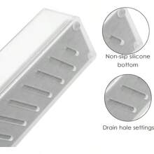 Acrylic Electric Toothbrush Holder With Diatomite Drying Stone Bathroom Drawer Organizer With Drainage Hole For Tooth Brush Compatible With Philips OralB Frosted