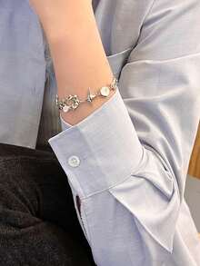 星星装饰手链 - 銀色 - 查看 10