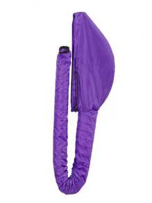 1 pezzo di copricapo regolabile per asciugacapelli in poliestere, intrecciato, inodore, adatto per capelli normali e lisciati, per acconciature, tintura e trattamento dei capelli, portatile, asciugatura rapida