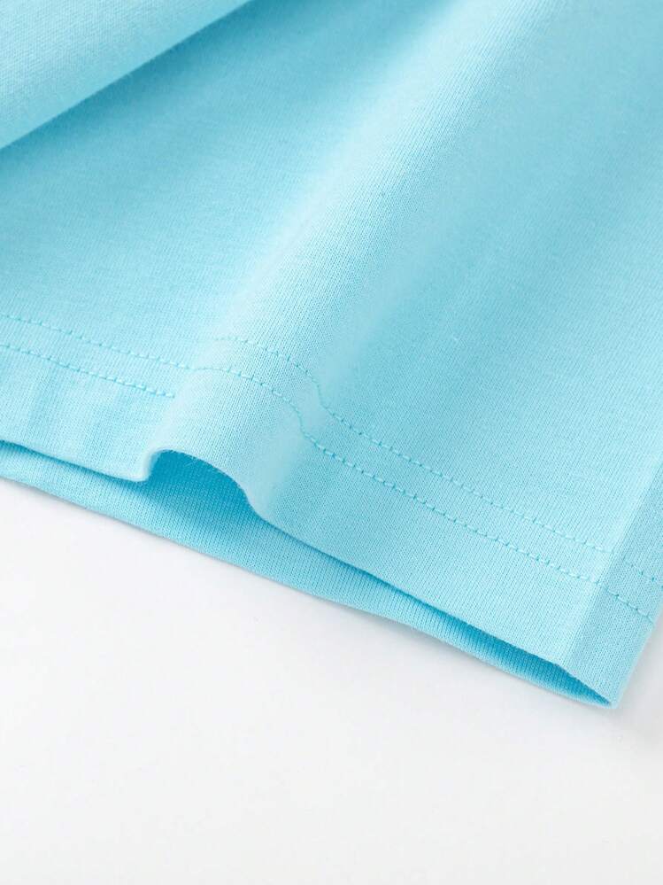 Balabala 男の子のTシャツ、子供用の半袖コットントップ、新しいコレクション、女の子と男の子の夏服、ミディアムからビッグキッズ - ブルー - 見る 8